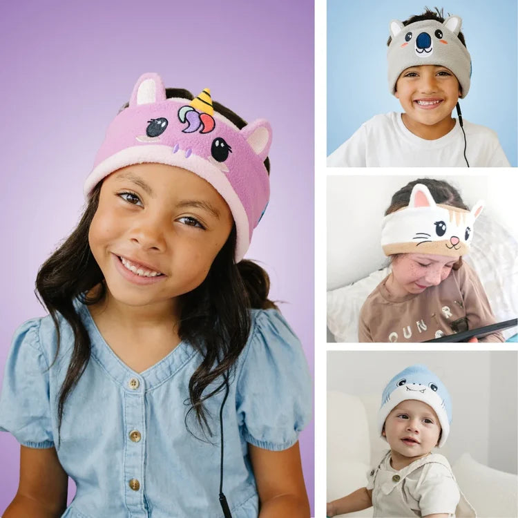 Kids Bluetooth Animal Headphones — Soft, Comfy & Stays On